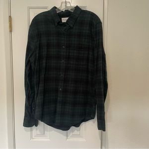 Mens Abercrombie Soft Flannel Green